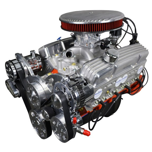 BluePrint Engines GM Small Block Compatible 383 C.I. Deluxe Dressed - Low Profile - Polished Pulley Kit - Fuel Injected