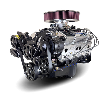 BluePrint Engines GM Small Block Compatible 400 C.I. Deluxe Dressed - Black Pulley Kit - Multi-Port Fuel Injected