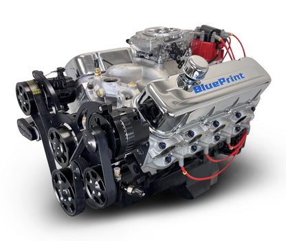 BluePrint Engines GM Small Block Compatible 454 C.I. Deluxe Dressed - Cruiser - Black Pulley Kit - Fuel Injected