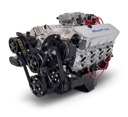 BluePrint Engines GM Small Block Compatible 496 C.I. Deluxe Dressed - Black Pulley Kit - Fuel Injected