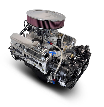 BluePrint Engines Chrysler Small Block Compatible 408 C.I. Deluxe Dressed - Black Pulley Kit - Carbureted