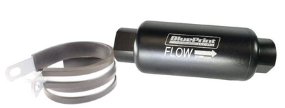 Filter Fuel 100 Micron -10ORB F W/ Clamps - Black - BPE Logo