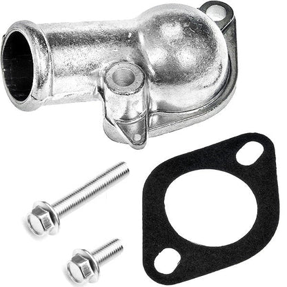 THERMOSTAT HOUSING ANGLE FOR GM - FOR SBC & BBC - ALUMINUM