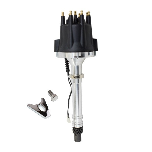 Pro Series 2 Wire Distributor - Chevy SB/BB - V8 Engine - Black Cap