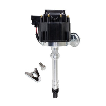 HEI DISTRIBUTOR - CHEVY SB/BB - V8 ENGINE - 65K VOLT COIL - BLACK CAP