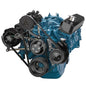 Chrysler SB Compatible Front Accessory Drive - Dual-Belt Quick Serpentine With Alternator | AC | Power Steering | Water Pump | Brackets And Bolts