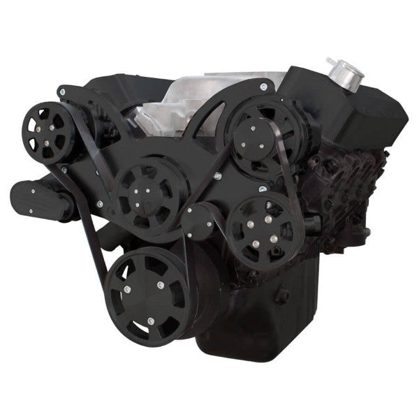BBC (STD/TALL DECK) FRONT ACCESSORY DRIVE - FULL SERPENTINE W/ ALT - PS - WP - BRACKETS - BOLTS