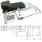 LS OIL PAN SWAP KIT - REAR SUMP OIL PAN KIT FOR MUSCLE CAR / TRUCK ENGINE SWAP - BLACK
