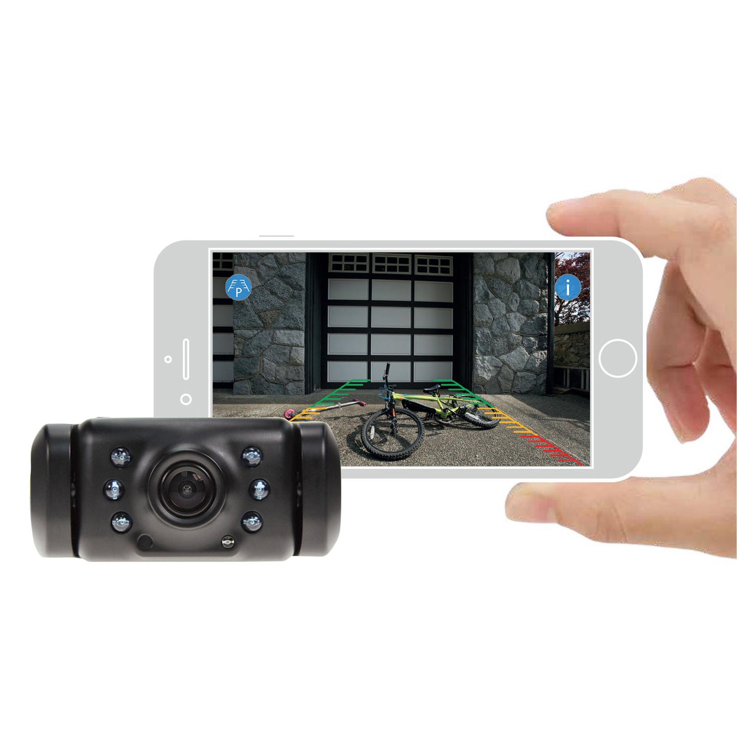 TYPE S Reverse Light-powered Backup Cam App-driven View Via Smartphone Screen