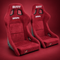 Bull Boost Adjustable Racing Lowered Ultra Max Bucket Seat w/ Seat Rails