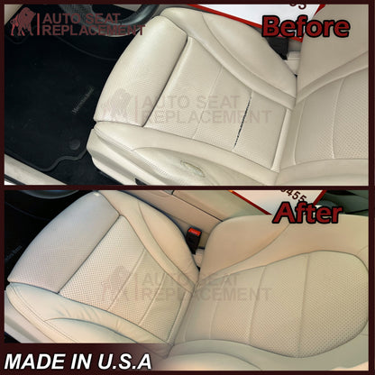 2020 - 2025 Mercedes Benz GLE350 GLE450 Bottom Perforated Replacement Seat Cover In Light Tan (Beige)