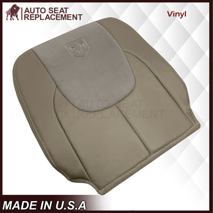 2002 - 2003 Dodge Ram 1500 2500 3500 4500 Laramie SLT Replacement Synthetic Leather & Suede Seat Cover In Tan