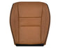 2011-2021 Jeep Grand Cherokee Overland Replacement Perforated Seat Cover: Saddle Brown w/Black Piping