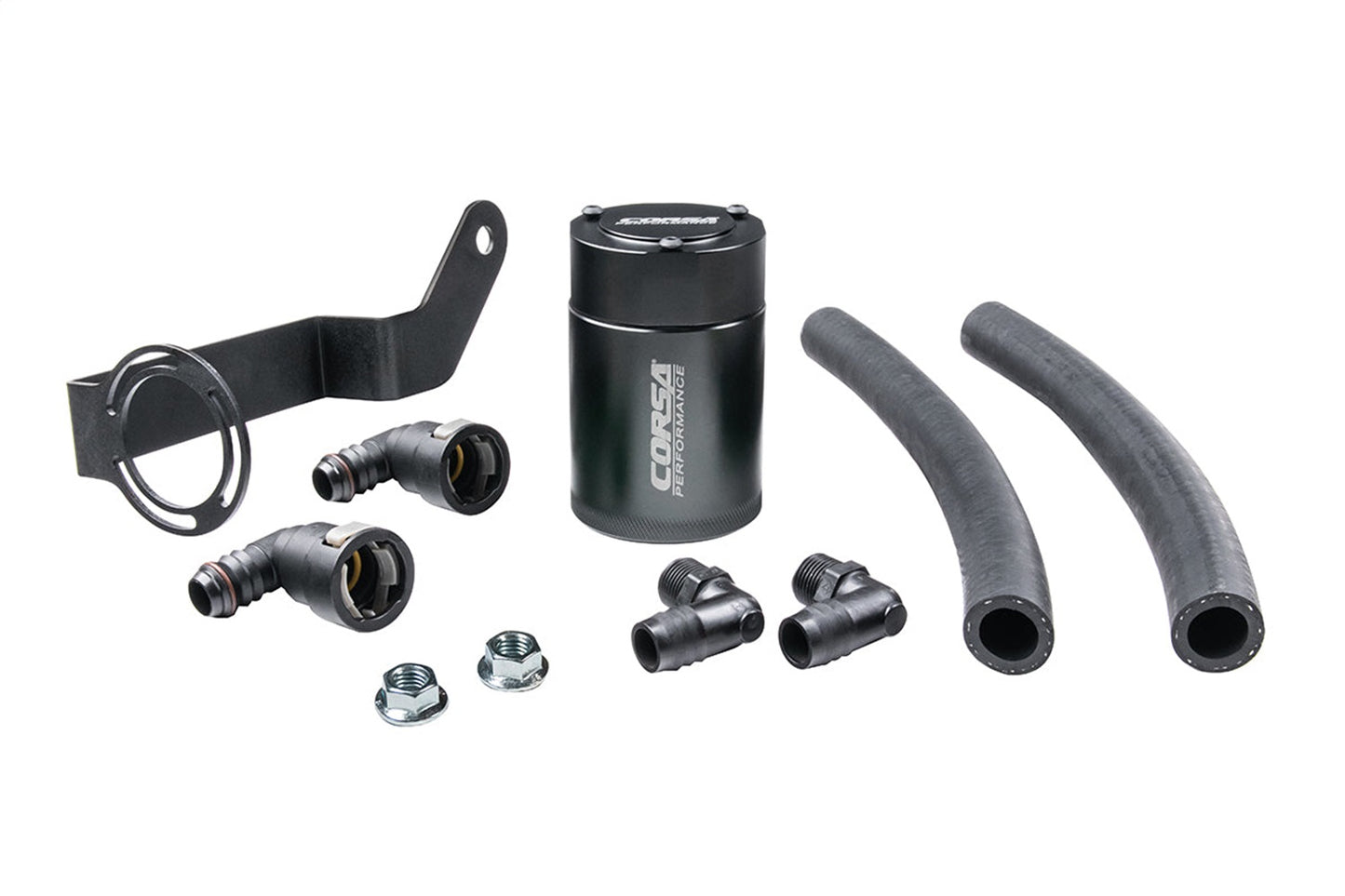 CORSA Performance 3 Oz. Aluminum Oil Catch Can With Mounting Bracket