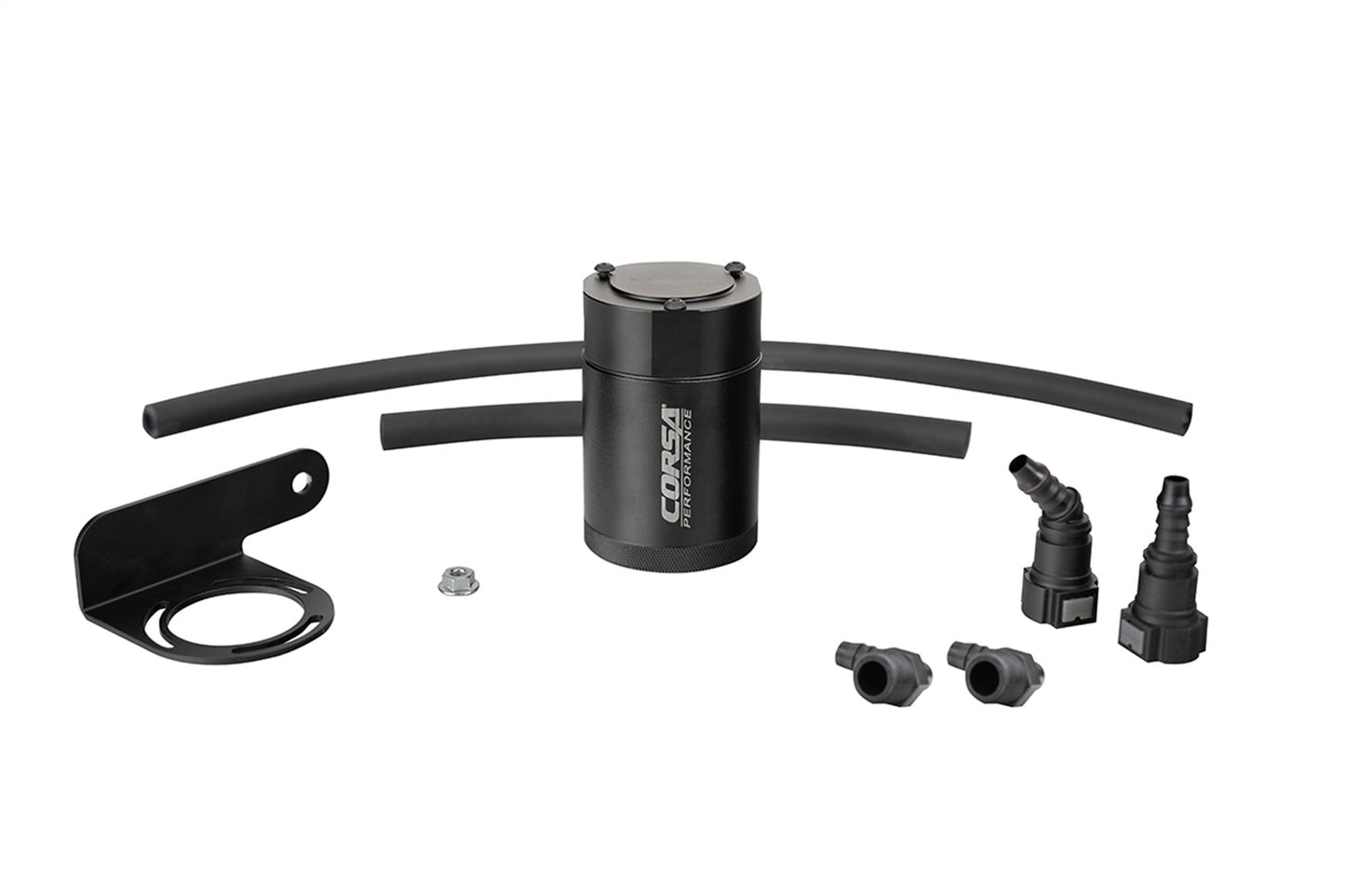CORSA Performance 3 Oz. Aluminum Oil Catch Can With Mounting Bracket