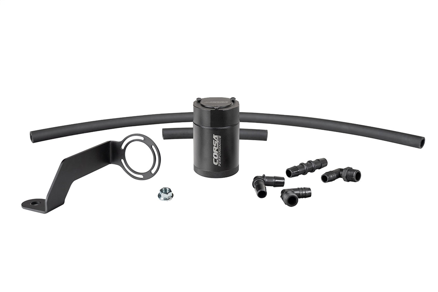 CORSA Performance 3 Oz. Aluminum Oil Catch Can With Mounting Bracket