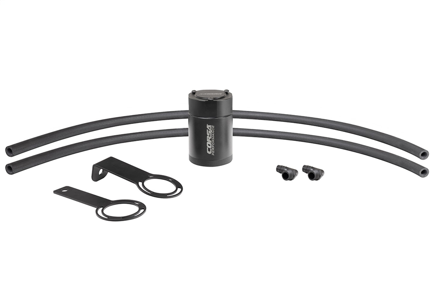 CORSA Performance 1/2in. Universal 3 Oz. Aluminum Oil Catch Can With Mounting Br