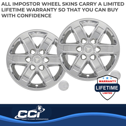 Coast To Coast Wheel Cover 17 Inch 6 Spoke Chrome Set Of 4