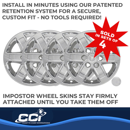Coast To Coast Wheel Cover 17 Inch 6 Spoke Chrome Set Of 4