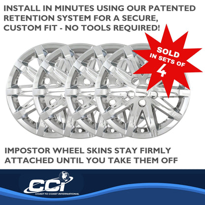 Coast To Coast Wheel Cover 17 Inch 10 Spoke Chrome Set Of 4
