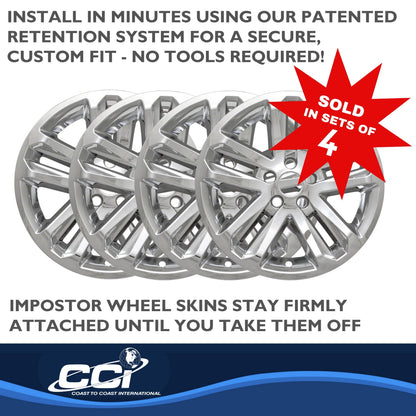 Coast To Coast Wheel Cover 18 Inch 5 Split Spoke Chrome Set Of 4