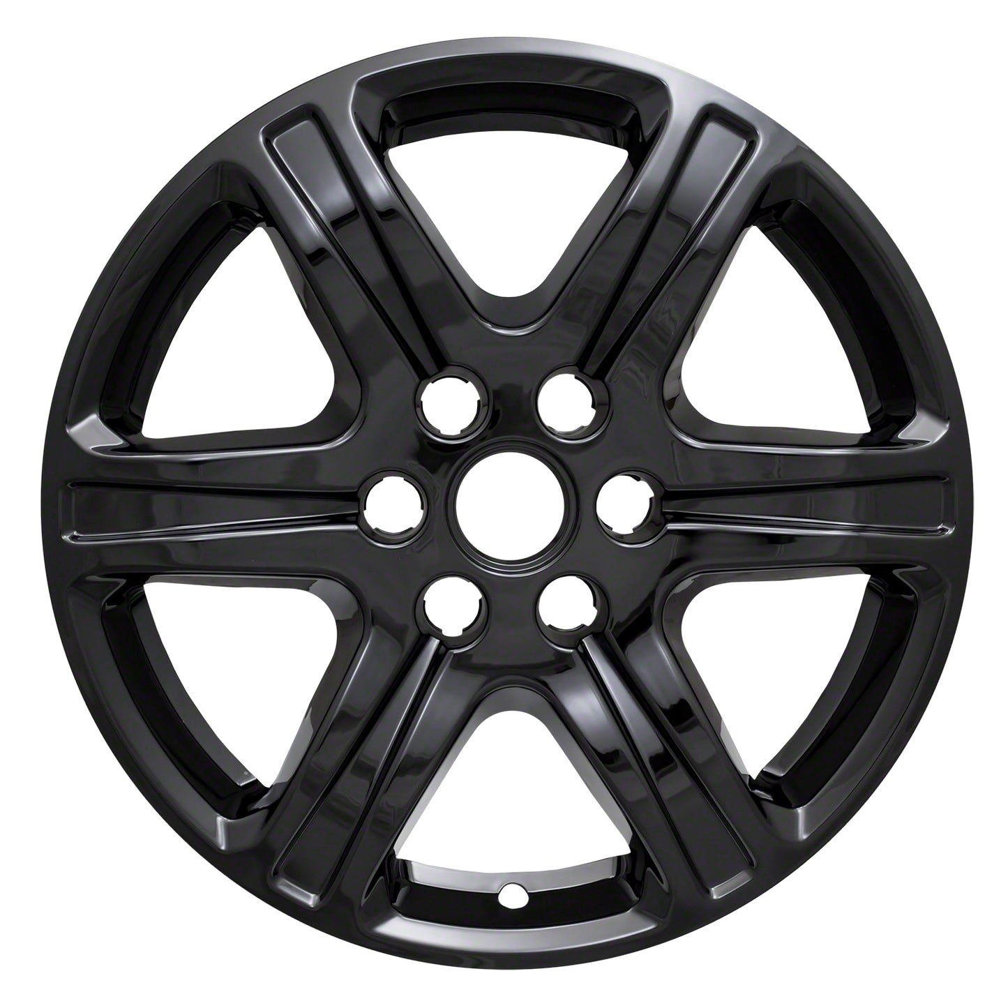 Coast To Coast Wheel Cover 17 Inch 6 Spoke Gloss Black Set Of 4