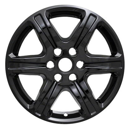 Coast To Coast Wheel Cover 17 Inch 6 Spoke Gloss Black Set Of 4