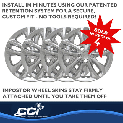 Coast To Coast Wheel Cover 17 Inch 10 Spoke Chrome Set Of 4