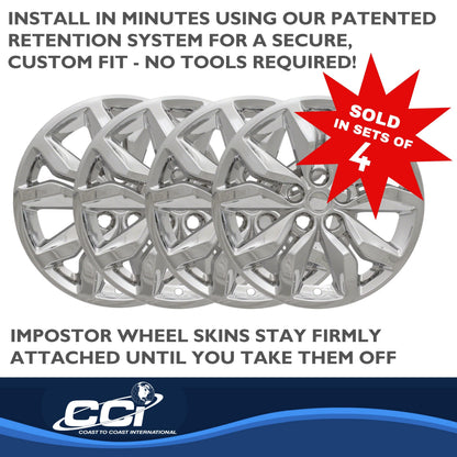 Coast To Coast Wheel Cover 18 Inch 10 Spoke Chrome Set Of 4