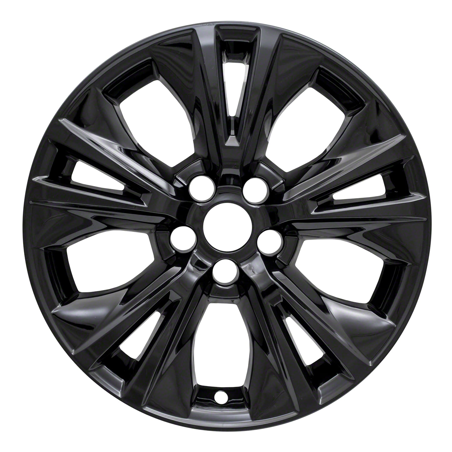 Coast To Coast Wheel Cover 18 Inch 5 V-Spoke Gloss Black Set Of 4
