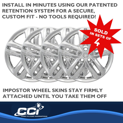 Coast To Coast Wheel Cover 19 Inch 5 Spoke Vent Chrome Set Of 4