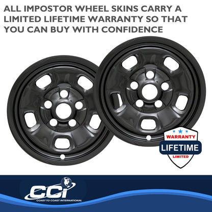 Coast To Coast Wheel Cover 17 Inch 5 Spoke Gloss Black Set Of 4