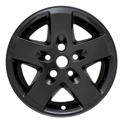 Coast To Coast Wheel Cover 17 Inch 5 Spoke Gloss Black Set Of 4