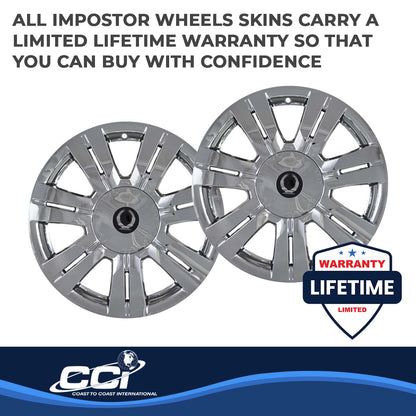 Coast To Coast Wheel Cover 18 Inch 7 Double Spoke Chrome Set Of 4