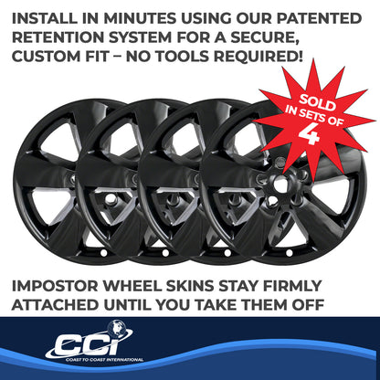 Coast To Coast Wheel Cover 20 Inch 5 Spoke Gloss Black Set Of 4