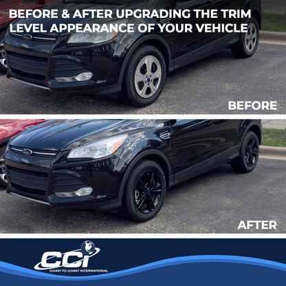 Coast To Coast Wheel Cover 17 Inch 5 Spoke Gloss Black Set Of 4