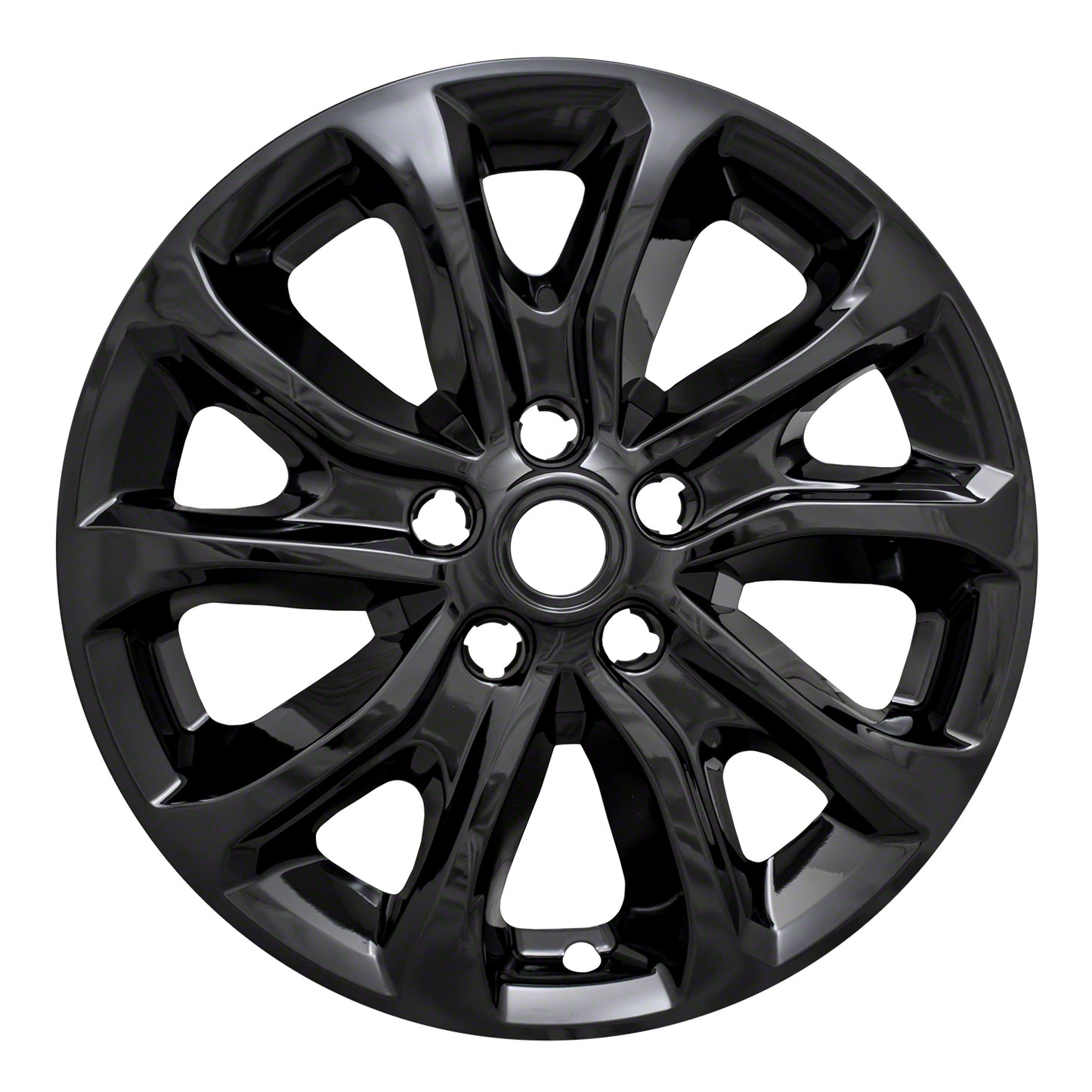 Coast To Coast Wheel Cover 17 Inch 5 V-Spoke Gloss Black Set Of 4