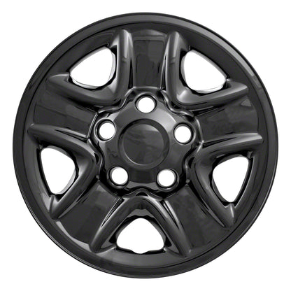 Coast To Coast Wheel Cover 18 Inch 5 Spoke Gloss Black Set Of 4