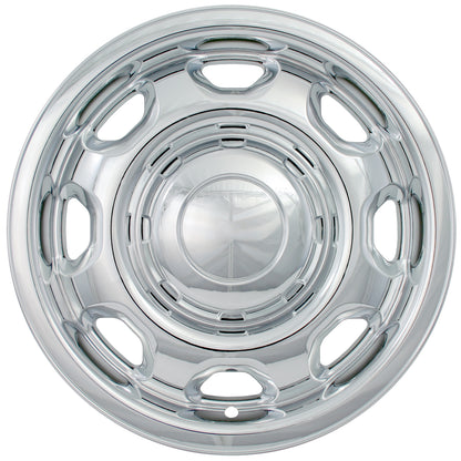 Coast To Coast Wheel Cover 17 Inch 8 Slot Chrome Set Of 4 Steel