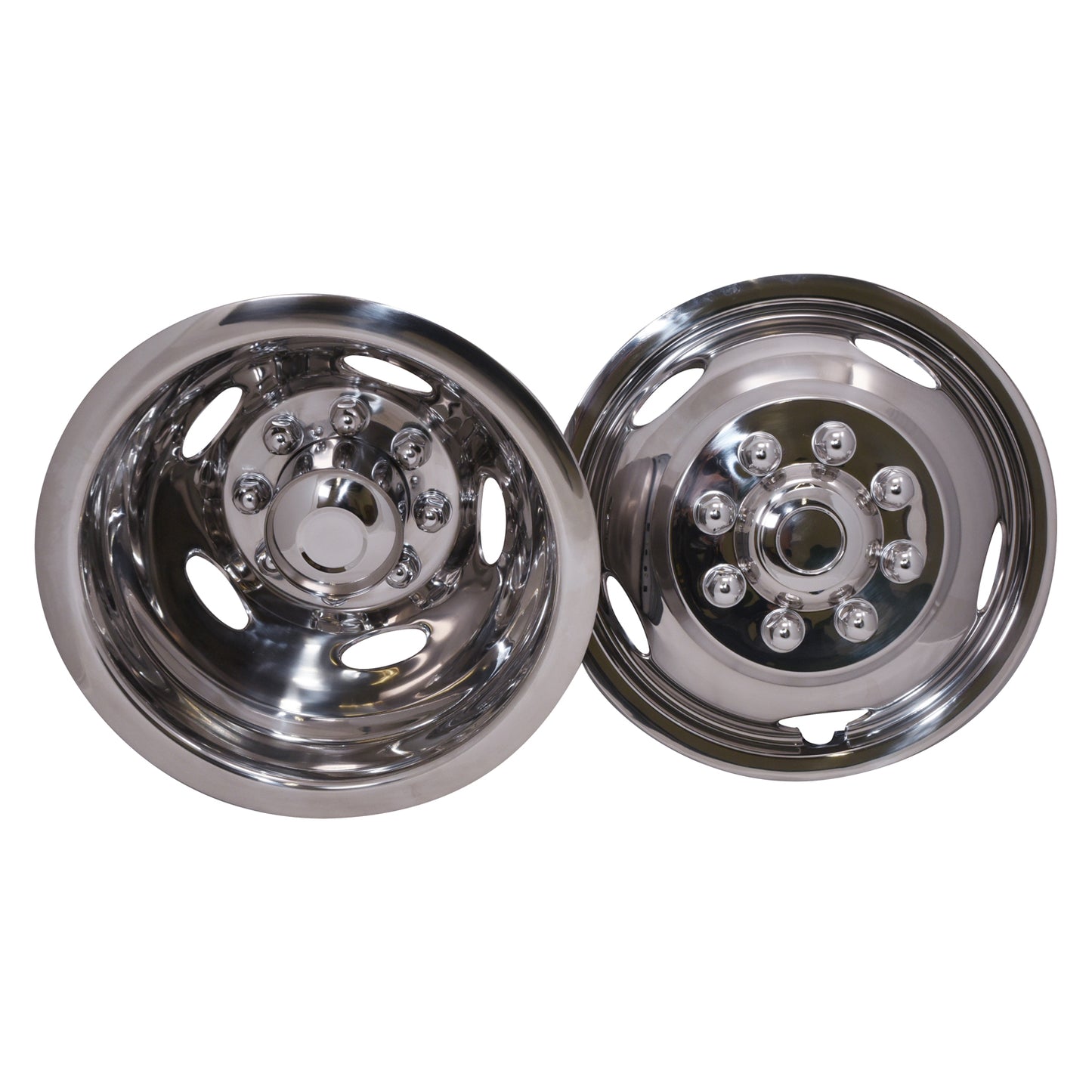 Coast To Coast Wheel Simulator 17 Inch Stainles 8 Lug 5 Hand Hole Set 4