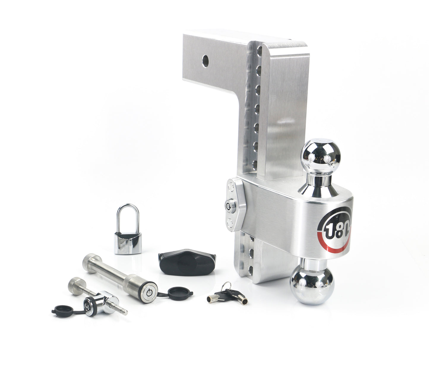 180 Hitch Chrome Ball 10" Drop Hitch With 3" Shank- Keyed Alike WS05 WS11 WS12 Included