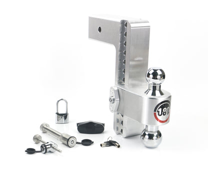 180 Hitch Chrome Ball 10" Drop Hitch With 3" Shank- Keyed Alike WS05 WS11 WS12 Included
