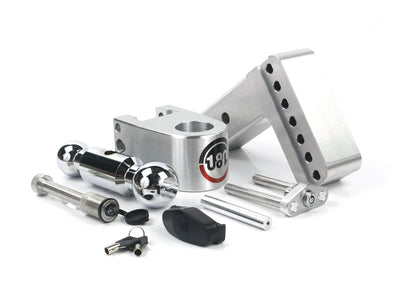 180 Hitch Chrome Ball 4" Drop Hitch With 2.5" Shank- Keyed Alike WS05 Included