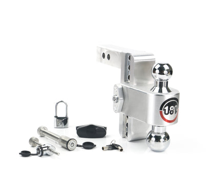 180 Hitch Chrome Ball 6" Drop Hitch With 2" Shank Keyed Alike WS05 WS11 WS12 Included