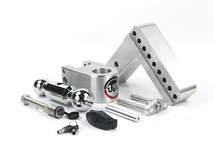 180 Hitch Chrome  Ball 6" Drop Hitch With 2.5" Shank Keyed Alike WS05 Included