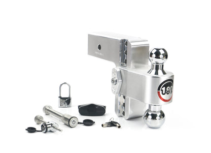 180 Hitch Chrome Ball 6" Drop Hitch With 3" Shank Keyed Alike WS05 WS11 WS12 Included