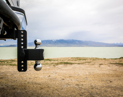 180 Hitch Chrome 8" Drop Hitch With 3" Shank W/ Keyed Alike WS05