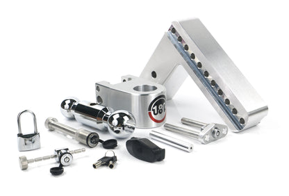 180 Hitch Chrome Ball 8" Drop Hitch With 3" Shank Keyed Alike WS05 WS11 WS12 Included