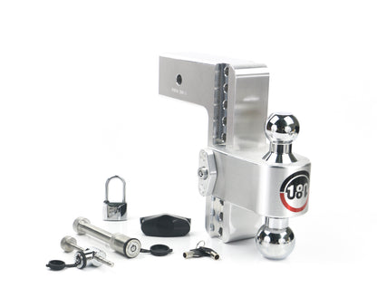 180 Hitch Chrome Ball 8" Drop Hitch With 3" Shank Keyed Alike WS05 WS11 WS12 Included