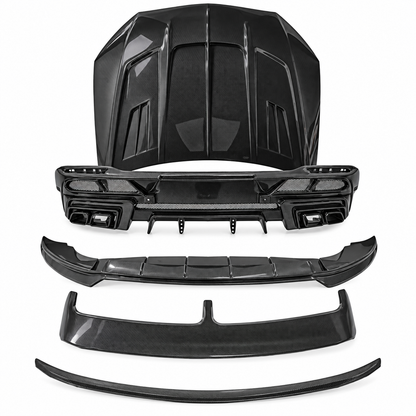 4PC LD Style Carbon Fiber Aerodynamic Body Kit for Mercedes GLE Coupe